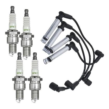 Imagem de Kit Vela Cabo Ngk Prisma 1.4 Flex 2007 A 2012