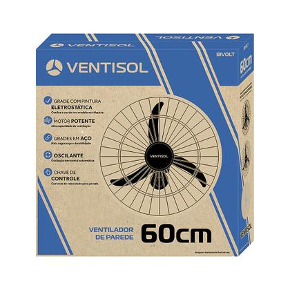 Imagem de Kit Ventilador de Parede Ventisol Oscilante 3 Velocidades 60cm Premium Bivolt 2 unidades