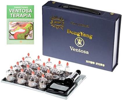 Imagem de Kit Ventosa Com 17 Copos Dong Yang com Livro Ventosaterapia