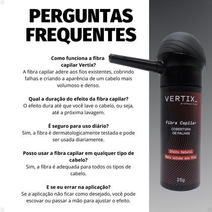 Imagem de Kit Vertix: Fibra Capilar Preta e Aplicador