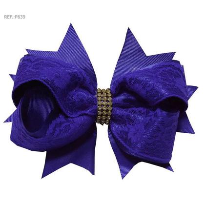 Imagem de Kit Vestido azul com tule francês e bordado + saia de filó + laço