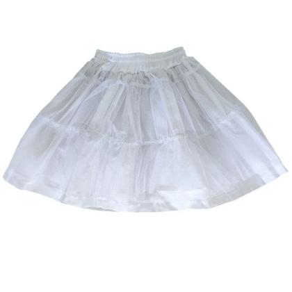 Imagem de Kit Vestido azul com tule francês e bordado + saia de filó + laço