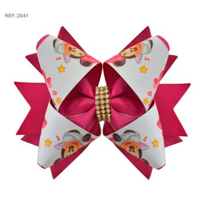 Imagem de Kit Vestido festa Minnie Rosa superluxo + laço + saia de filó