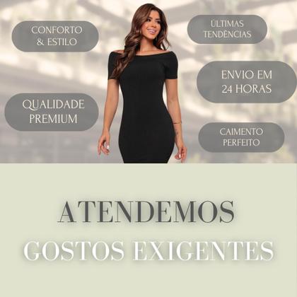 Imagem de KIT Vestidos PRETOS Tubinho Moda Casual Verão Balada Festa