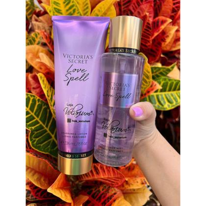 Imagem de Kit victoria secret love spell original importado