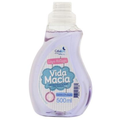 Imagem de Kit Vida Macia 500ml Bebê: Lava Roupas + Amaciante Amêndoas ou Camomila