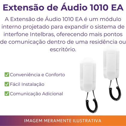 Imagem de Kit Videoporteiro Intelbras IVR 4 com Extensão de Áudio 1010 EA