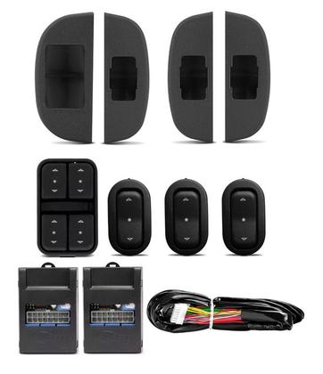 Imagem de Kit Vidro Eletrico Blazer 4p 1994 1995 Completo Sensor Trava