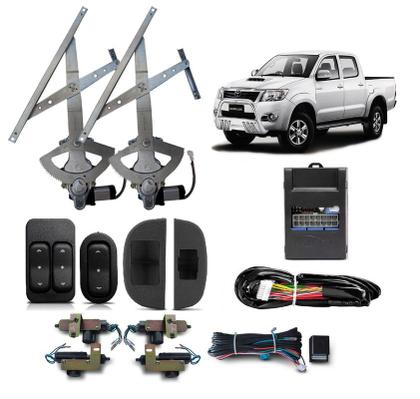 Imagem de Kit Vidro Eletrico Hilux 2014 2015 4 Pts Dianteira + Trava