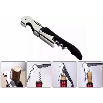 Imagem de Kit vinho c/ bico dosador e saca rolhas