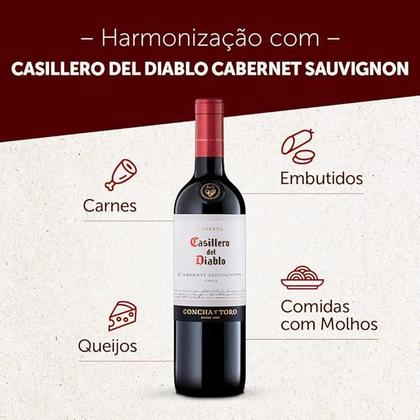 Imagem de Kit Vinho Casillero Del Diablo Cabernet Sauvignon 750ml 3uni