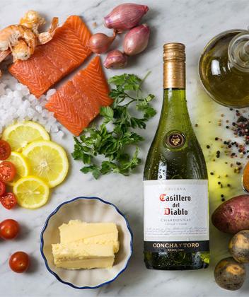 Imagem de Kit Vinho Casillero Del Diablo Chardonnay Branco 750ml 2uni