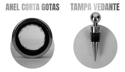 Imagem de Kit Vinho Com 5 Peças Com Estojo E Porta Vinho De Madeira