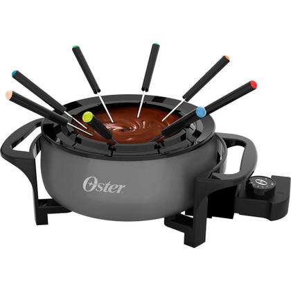 Imagem de Kit Vinho E Panela Elétrica De Fondue Oster Cinza 220V