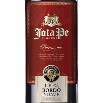 Imagem de Kit Vinho Jota Pe Tinto 100% Bordô Suave 750ml 2 unidades