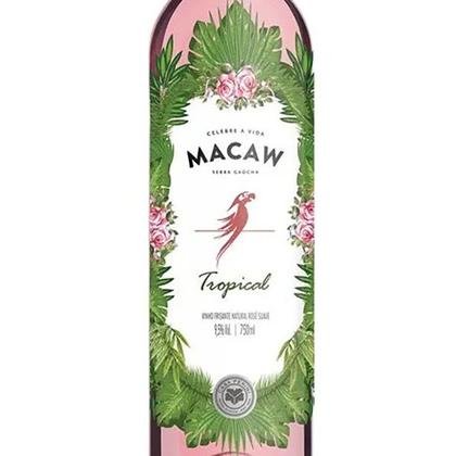 Imagem de Kit Vinho Macaw Frisante Tropical Rose Casa Perini 750ml 2un