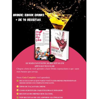 Imagem de Kit Vinho Tinto 375ml + Taça Vidro 480ml + Caixa Presente