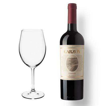 Imagem de Kit Vinho Tinto Garzon Reserva Tannat + 1 Taça Cristal