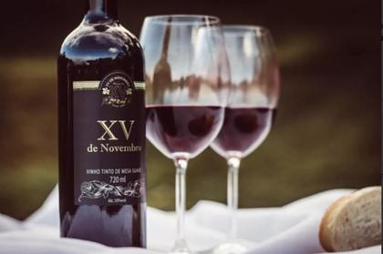 Imagem de Kit Vinhos Tinto Suave Bordô / Branco 720 Ml Xv De Novembro