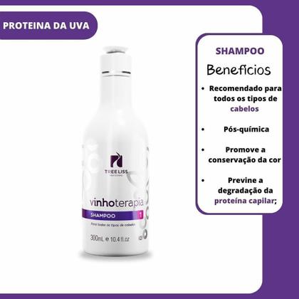 Imagem de Kit vinhoterapia hidratação e neutralização hair treeliss