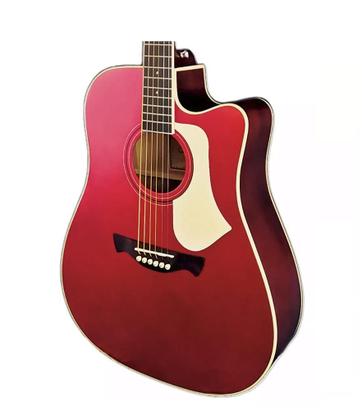Imagem de Kit Violão Folk Elétrico Tagima Andes Aço Vermelho + Caixa