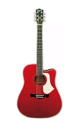 Imagem de Kit Violão Folk Elétrico Tagima Andes Aço Vermelho + Caixa