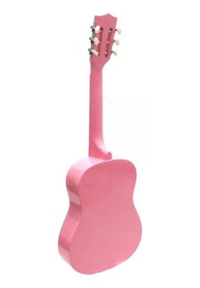 Imagem de Kit Violão Infantil/Juvenil Rosa + Capa Simples + Afinador + 3 Palhetas -- Austin -- Pink -Linha Estudante / Iniciante - Austin/Kauthon