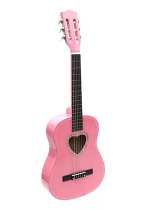 Imagem de Kit Violão Infantil/Juvenil Rosa + Capa Simples + Afinador + 3 Palhetas -- Austin -- Pink -Linha Estudante / Iniciante - Austin/Kauthon