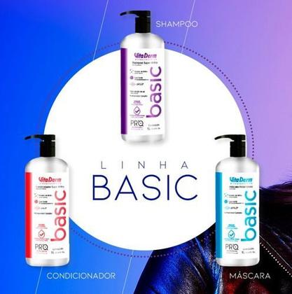 Imagem de Kit Vita Derm Lavatório Pro Basic - Shampoo + Condicionador + Creme de Hidratação