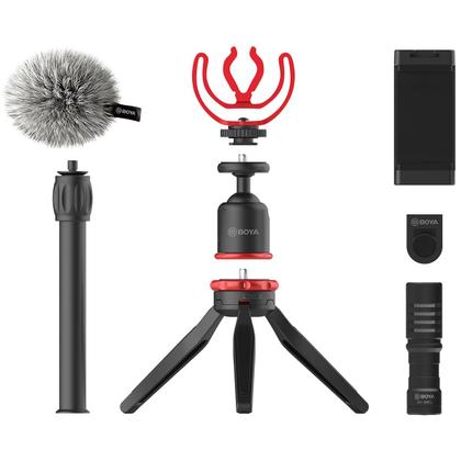 Imagem de Kit Vlogger Boya Para Smartphone Com Microfone E Acessórios By-vg330