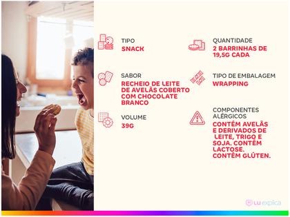 Imagem de Kit Wafer Snack Kinder White Bueno 39g 6 Pacotes