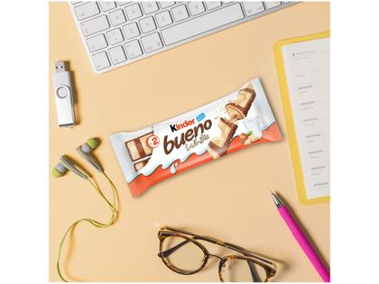 Imagem de Kit Wafer Snack Kinder White Bueno 39g 6 Pacotes