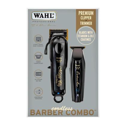 Kit Wahl Máquina de Cortar Cabelo Magic Clip Cordless e Acabamento