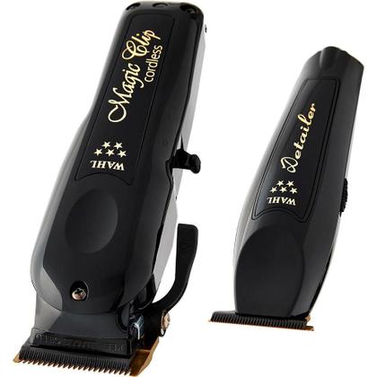 Kit Wahl Máquina de Cortar Cabelo Magic Clip Cordless e Acabamento