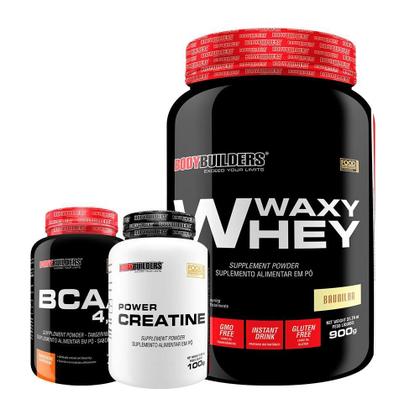 Imagem de Kit Waxy Whey 900G+ Bcaa 4,5 100G+ Power Creatina 100G