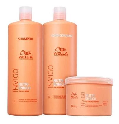 Imagem de Kit Wella Invigo Nutri-enrich Sh1000ml Cond1000ml Másk500ml