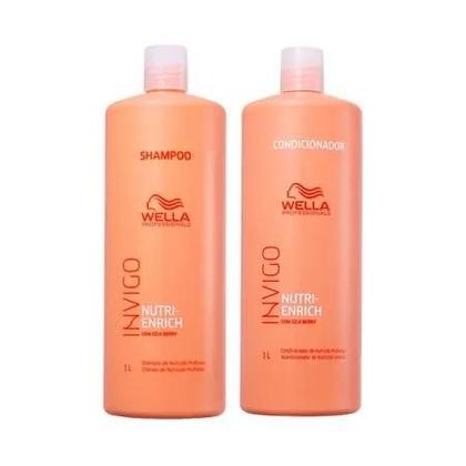 Imagem de Kit Wella Invigo Nutri Enrich Shampoo 1000 ml Condicionador 1000 ml