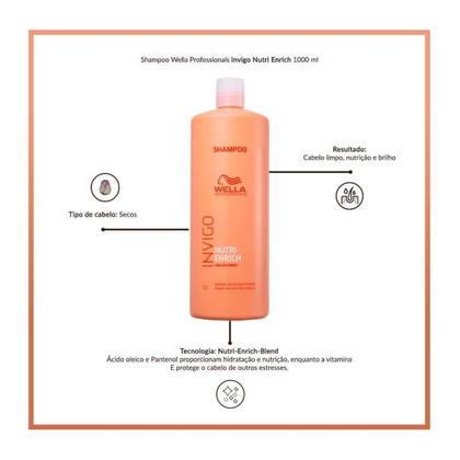Imagem de Kit Wella Nutri-Enrich 2x Shampoo 1L 