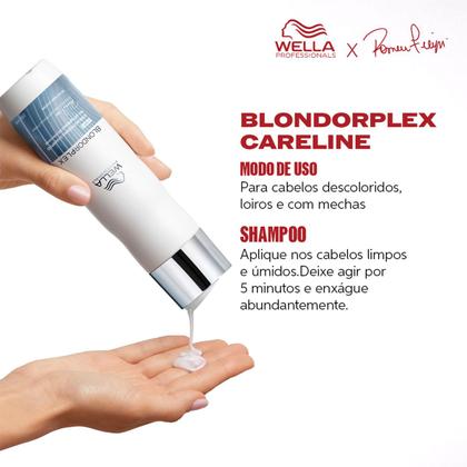 Imagem de Kit Wella Professionals BlondorPlex Shampoo Leave-in Bifásico Necessaire (3 produtos)