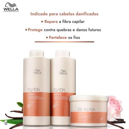 Imagem de Kit Wella Professionals Fusion Salon Trio (3 Produtos)