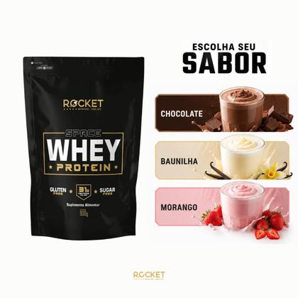 Imagem de Kit Whey 900g Space Rocket e Creatina 300g Pura Pré E Pós Treino