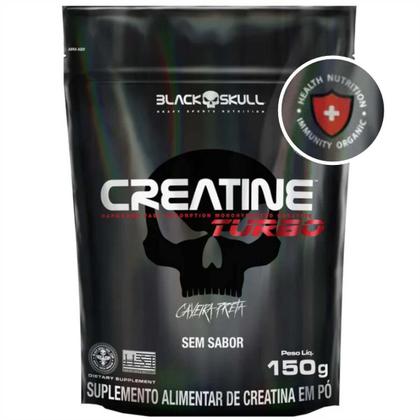 Imagem de Kit Whey e Creatina: Whey Turbo Bklack Skull 900g + Creatina Turbo Black Skull Refil 150g