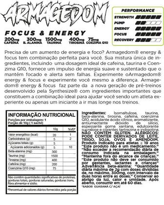 Imagem de Kit Whey Isolate Refil 1814g Banana C/Canela + Armagedom 150g Guaraná C/ Açaí + Creatina 300g Synthesize