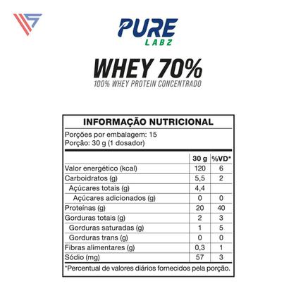 Imagem de Kit Whey Protein 70% Concentrado 450g + Creatina 500g Pure