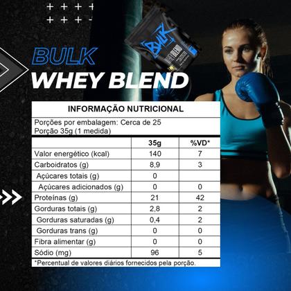 Imagem de Kit Whey Protein Blend Isolado Concentrado 1kg + Creatina 100% Pura 300g + Pré Treino 300g + Shaker