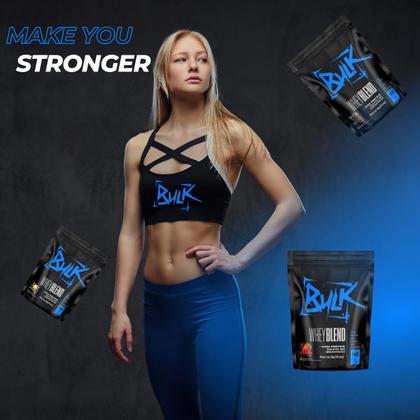 Imagem de Kit Whey Protein Blend Isolado Concentrado 1kg + Creatina 100% Pura 300g + Pré Treino 300g + Shaker