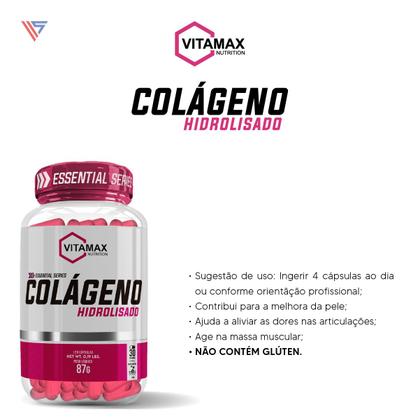 Imagem de Kit Whey Protein Torta de Limão + Colágeno 120 Cápsulas Vitamax + Pré Treino Posseidon