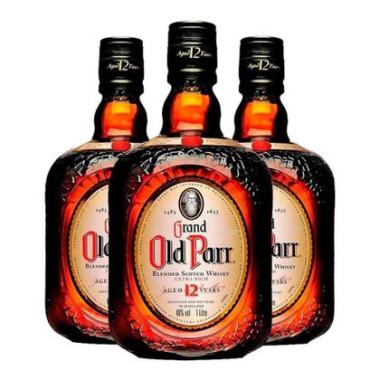 Grand Old Parr 12年 1L 3本セット Kit Whisky Old Parr 12 anos 1