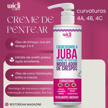 Imagem de Kit Widi Care Juba Completo Tratamento Cabelo Crespo 5 Produtos Com Acidificante Anti Porosidade