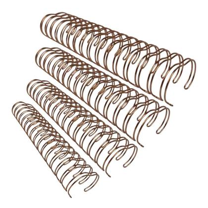 Imagem de Kit Wire-o 2x1 Rose Gold 5/8 - 3/4 - 7/8 - 1 (25un cada) 100un